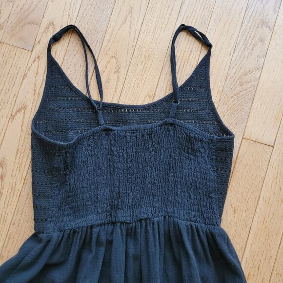 Mr. Buho Cotton Gauze Sundress Black Spaghetti Strap - Picture 5 of 10